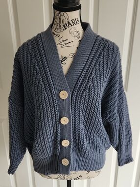 Babaa Blue No 18 Cardigan